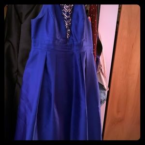 Adrianna Papell blue sapphire dress. Worn twice.